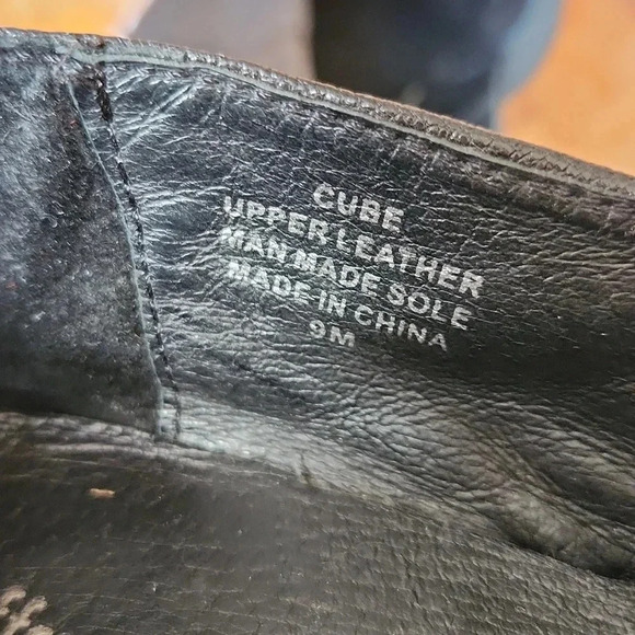 Jeffrey Campbell Cube Black and White Leather Shoes Sz 9 - Picture 10 of 16